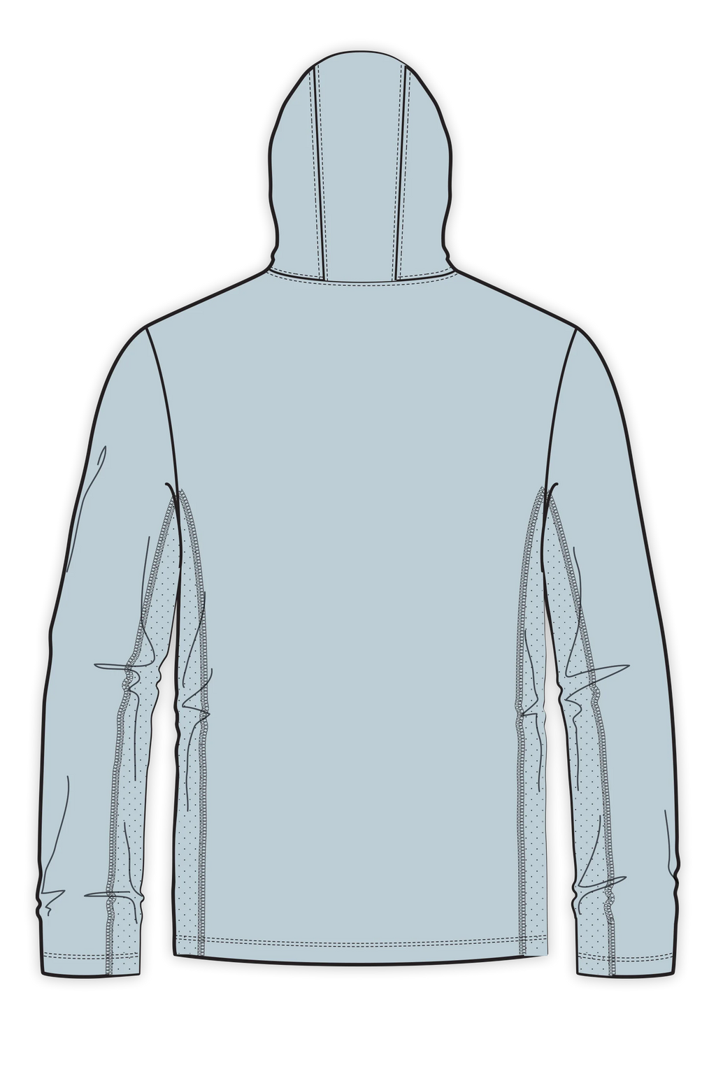 D-Vec Grey With Logo Ls Hd Sunshirt