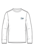 D-Vec Wahoo Fill Logo Wht Ls Sunshirt