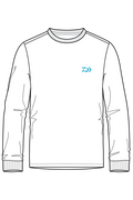 D-Vec Tuna Fish Logo Wht Ls T-Shirt